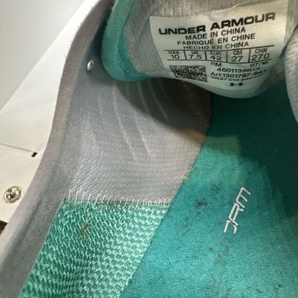 Under Armour Speedform Intake Running Shoes Womens 10 1301797-941 Gray Sneakers - Picture 7 of 13